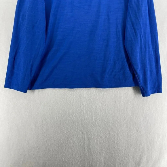 Nike Sweatshirt Men’s Sz L Short Blue Logo Mock Neck 1/4 Zip Long Sleeve Dri-Fi - Picture 8 of 13